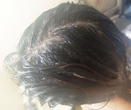 メルヴィータのオイルシャンプーで洗った髪