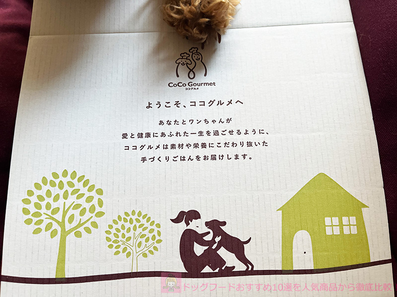 ココグルメの箱の内側